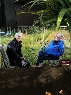 Tom Mangelsen, as seen on 60 Minutes, with Anderson Cooper.