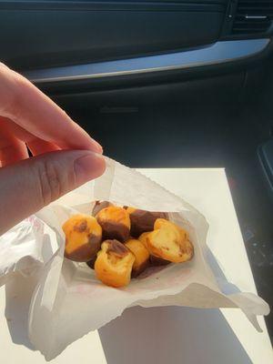 Chocolate glazed doughnut holes