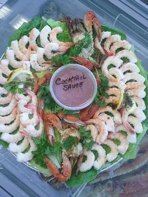 Shrimp Platter we made for a customer's party!