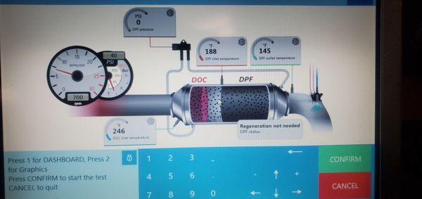 DPF Regen in process