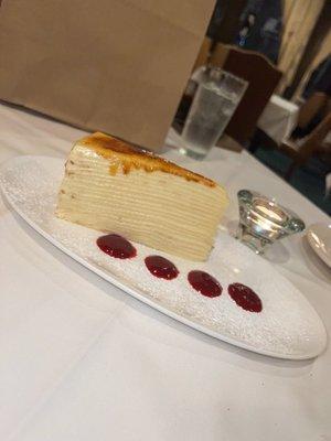 Layered crepe cake