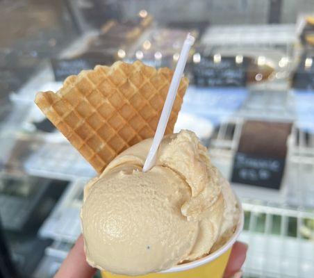 Brown butter cookie dough gelato