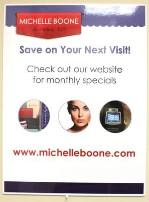 Check out our monthly promotions