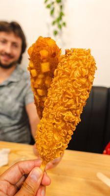 Ramen corn dog