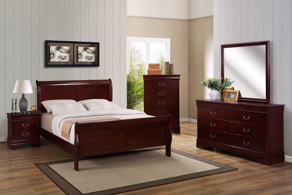 L P Cherry Bedroom Set