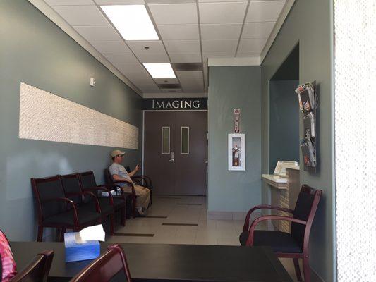 Second half of the waiting room. This is where you walk to get changed/examined.