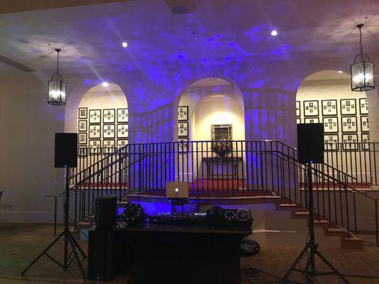 DJ Booth Set-Up at The Olympic Club