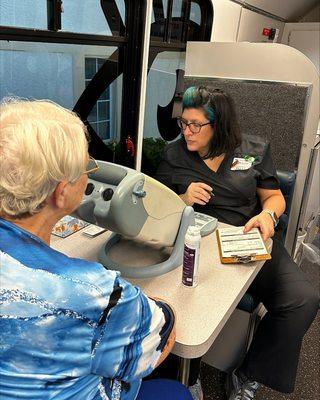 We had a great day out on the SightMobile bus with Dr. Taylor & team!