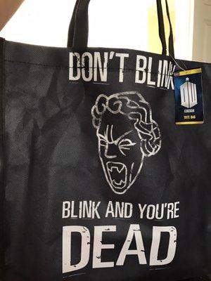 My Dr. Who tote bag.