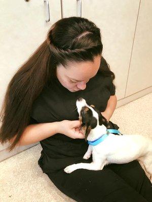 Carrie & Brad, another successful pet adopted through the Heaven Sent program.