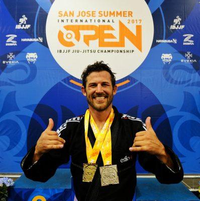 Congrats to Jamieson for the double medal on the San Jose Summer OBJJF Open.