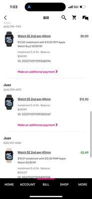 Apple Watches I can't cancel, thanks Mike. I knew I could trust you. (Oh I'm getting paid for 1 2.50$ :D)