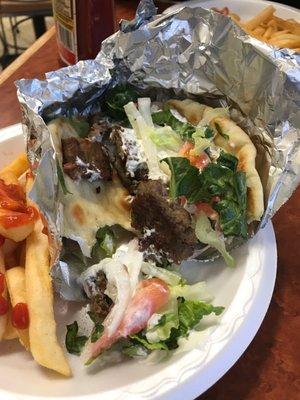 I start eating then I realized this need to be on yelp!!!! Great food and service!!!! Gyro Sandwich