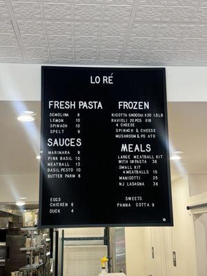 Menu Board