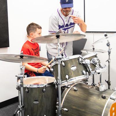 Private drum lessons at Bach To Rock Mt Juliet.