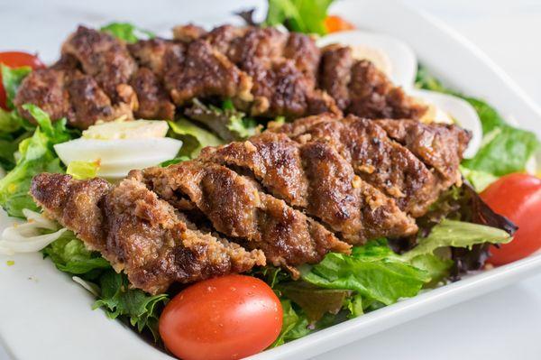 Beef Skewer kebab Salad