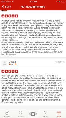 The reviews that matter;) peace and love to you all!  Thank you for your business!