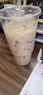 Watered down ice coffee