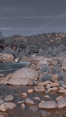 Beautiful access to the river from the American river expeditions.