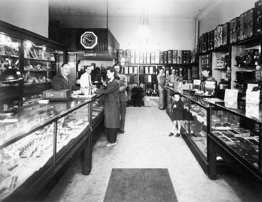 Original store front in 1950