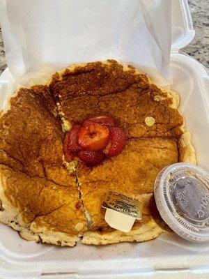 Pancake with strawberries