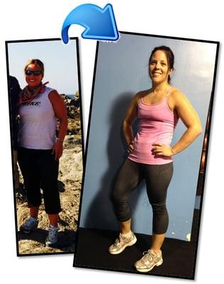 Carolyn lost over 30 pounds and 14% body fat with Burn Bootcamp!