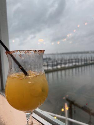 Mango chili margarita with a view