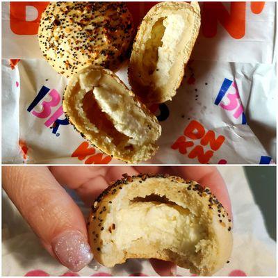 Inside/Out of DD Everything Stuffed Bagel Minis 2020