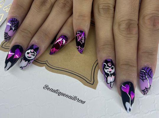 Fun Kurami nails by Nikki