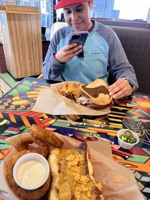 Frito Chili Pie Dog, Polish Sandwich Meal