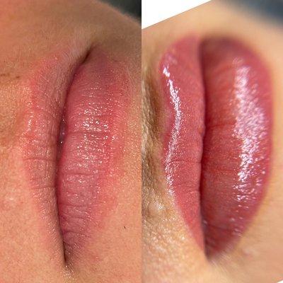 Fresh lip blush tattoo