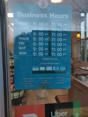 Business hours