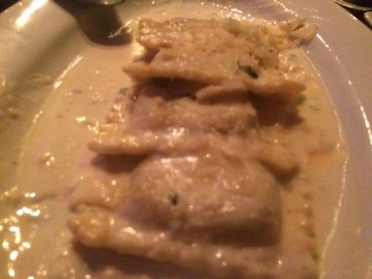 Braised beef ravioli in cream sauce, SO GOOD