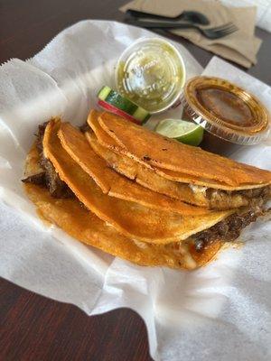 Quesa Birriadilla Tacos - these were really good