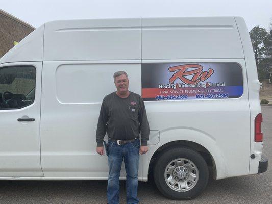 Ronnie Wilkerson, Owner of RW Heating, Air, Plumbing, and, Electrical, Inc.