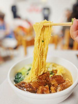 Beef Brisket and Wonton Noodle Soup