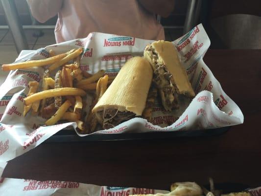 Philly steak and fresh cut fries