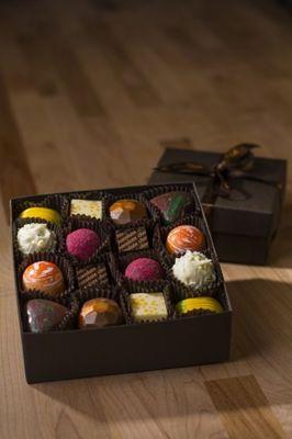 Handcrafted chocolate truffles