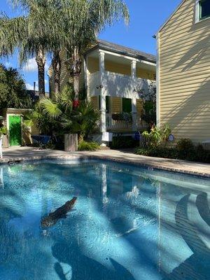 Pool seating area