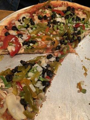 Veggie Pizza Luke warm