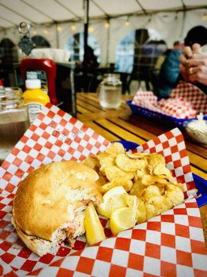 Did someone say Dungeness crab roll with gluten-free bun?