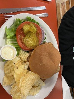 Chicken fried steak sandwich