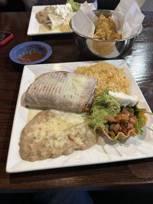 Chicken chimichanga