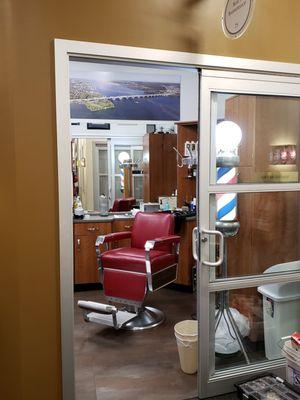 Carols barber chair. In their new location. (12/4/2019)