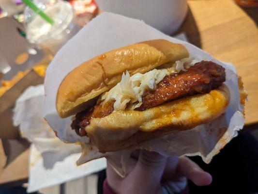 Korean Style Fried Chicken Sandwich