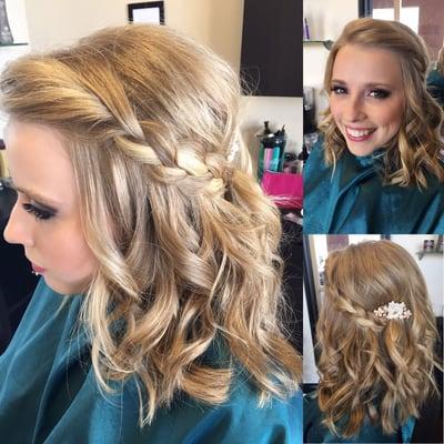 Prom hair and makeup