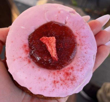 Vegan Strawberry Donut is amazing!