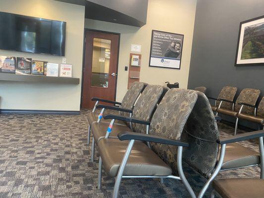 Welcoming clean waiting area