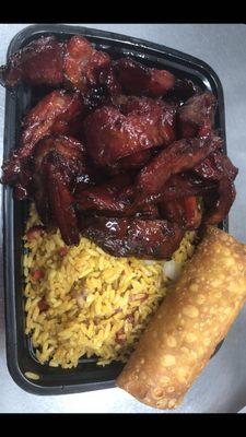 Combination Platter: Boneless Spare Ribs