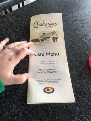 Menu front